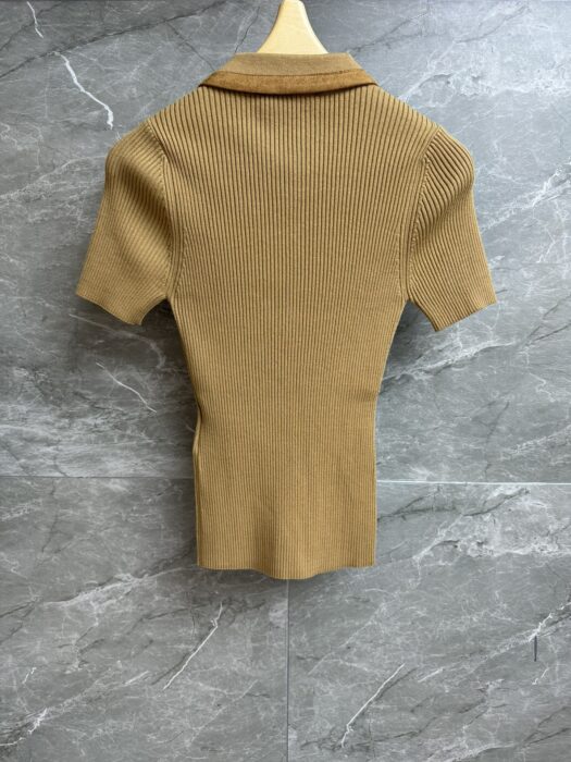 미우미우 리브드 니트 캐시미어 폴로 스웨터 레플리카 미러급 SA급 S급 고퀄리티 하이엔드 최상급 의류 [여성] 12