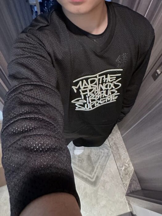 슈프림 Marithe Francois Girbaud 가슴 자수 긴팔티 블랙 레플리카 미러급 SA급 S급 고퀄리티 하이엔드 최상급 의류 [남성여성공용] 2