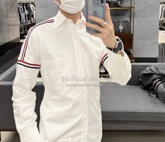 톰브라운 옥스포드 스트라이프 엘라스틱 심 셔츠 레플리카 미러급 SA급 S급 고퀄리티 하이엔드 최상급 의류 [남성여성공용] 4