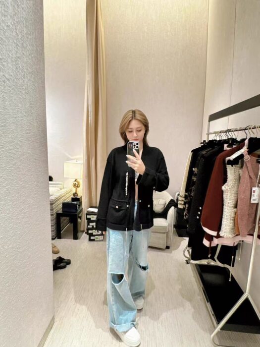 샤넬 드로스트링 캐시미어 가디건 레플리카 미러급 SA급 S급 고퀄리티 하이엔드 최상급 의류 [여성] 3