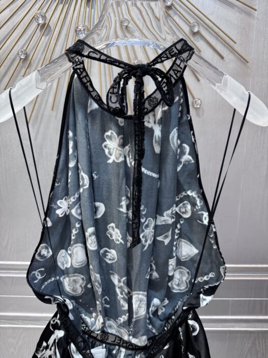 샤넬 프린트 실크 새틴 드레스 레플리카 미러급 SA급 S급 고퀄리티 하이엔드 최상급 의류 [여성] 5