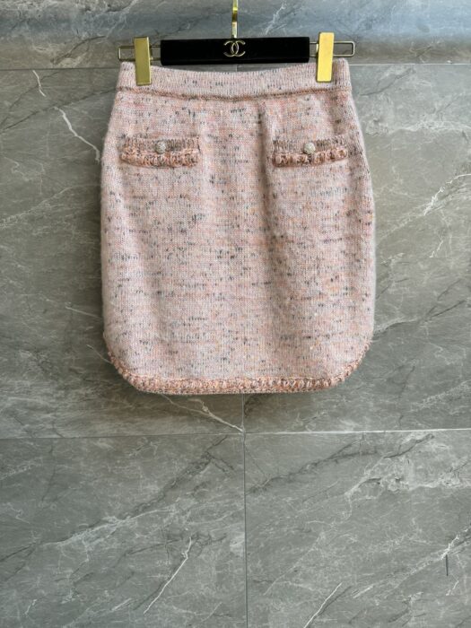 샤넬 핑크 플러시 스커트 레플리카 미러급 SA급 S급 고퀄리티 하이엔드 최상급 의류 [여성] 3