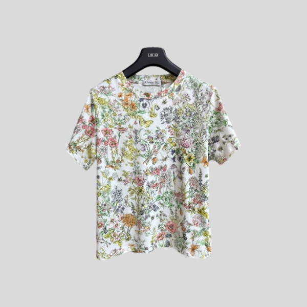 디올 플로럴 프린트 티셔츠 레플리카 미러급 SA급 S급 고퀄리티 하이엔드 최상급 의류 [여성]