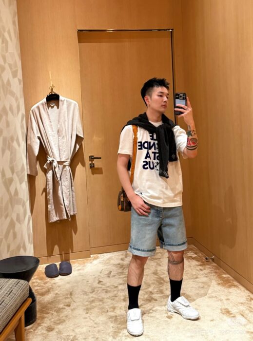 루이비통 플로킹 레더 반팔티 레플리카 미러급 SA급 S급 고퀄리티 하이엔드 최상급 의류 [남성여성공용] 13