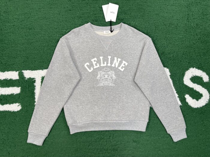 셀린느 모노그램 휘장 프린트 맨투맨 그레이 레플리카 미러급 SA급 S급 고퀄리티 하이엔드 최상급 의류 [남성여성공용] 3