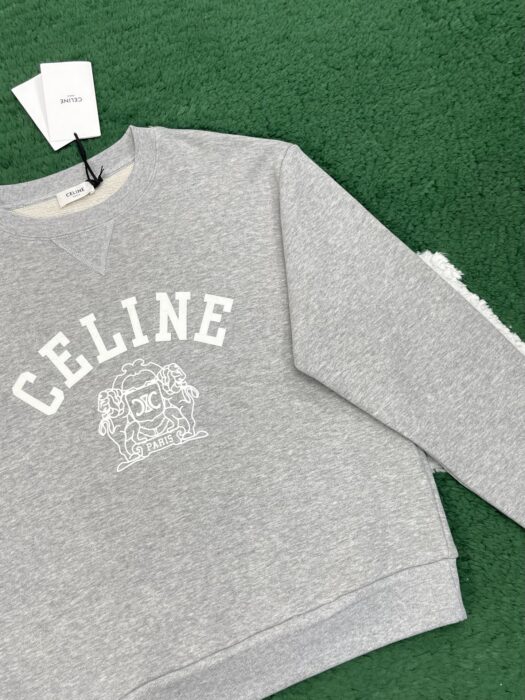 셀린느 모노그램 휘장 프린트 맨투맨 그레이 레플리카 미러급 SA급 S급 고퀄리티 하이엔드 최상급 의류 [남성여성공용] 5