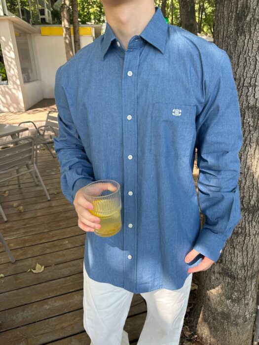 셀린느 트라이엄프 코튼샴브레이 셔츠 레플리카 미러급 SA급 S급 고퀄리티 하이엔드 최상급 의류 [남성여성공용] 3