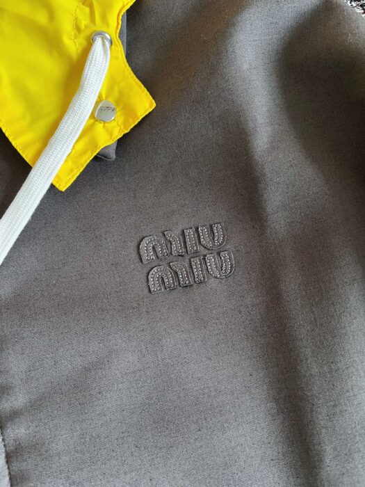 미우미우 키드 모헤어 및 테크니컬 퐁제 블루종 자켓 레플리카 미러급 SA급 S급 고퀄리티 하이엔드 최상급 의류 [여성] 11