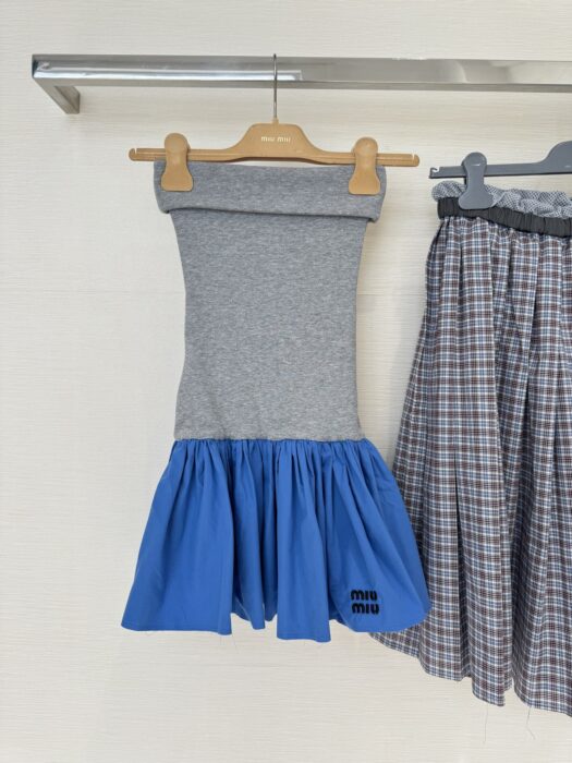 미우 미우 포플린 앤 저지 미니스커트 레플리카 미러급 SA급 S급 고퀄리티 하이엔드 최상급 의류 [여성] 12