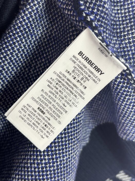 버버리 양털 혼방 체크 지퍼 가디건 블루 레플리카 미러급 SA급 S급 고퀄리티 하이엔드 최상급 의류 [남성여성공용] 14