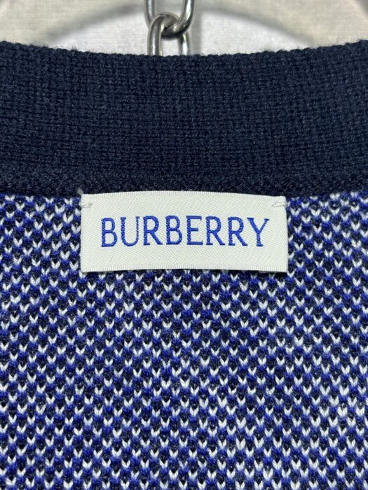 버버리 양털 혼방 체크 V넥 단추 가디건 블루 레플리카 미러급 SA급 S급 고퀄리티 하이엔드 최상급 의류 [남성여성공용] 12