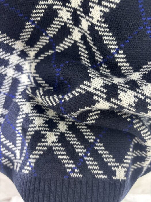 버버리 양털 혼방 체크 V넥 단추 가디건 블루 레플리카 미러급 SA급 S급 고퀄리티 하이엔드 최상급 의류 [남성여성공용] 10