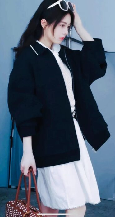 미우미우 본디드 피케 및 테크니컬 저지 블루종 자켓 레플리카 미러급 SA급 S급 고퀄리티 하이엔드 최상급 의류 [여성] 8