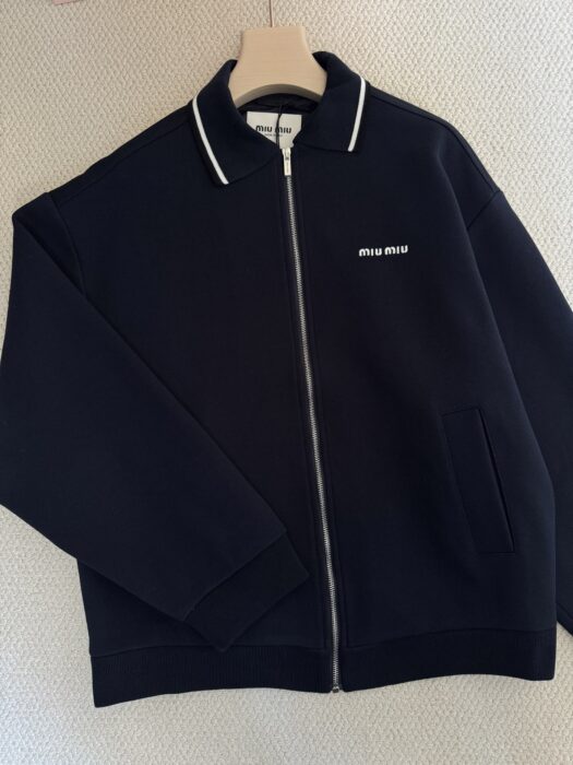 미우미우 본디드 피케 및 테크니컬 저지 블루종 자켓 레플리카 미러급 SA급 S급 고퀄리티 하이엔드 최상급 의류 [여성] 14