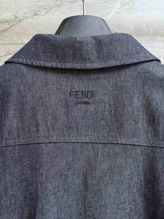 펜디 라이트 블루 샴브레이 보머 자켓 레플리카 미러급 SA급 S급 고퀄리티 하이엔드 최상급 의류 [여성] 14