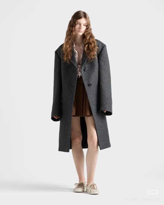 프라다 싱글브레스트 헤링본 울 자켓 레플리카 미러급 SA급 S급 고퀄리티 하이엔드 최상급 의류 [여성] 2