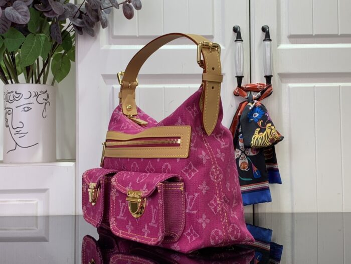 루이비통 빈티지 데님 백 M44464 자홍색 숄더백 레플리카 미러급 SA급 S급 고퀄리티 최상급 하이엔드 가방 [여성] 4