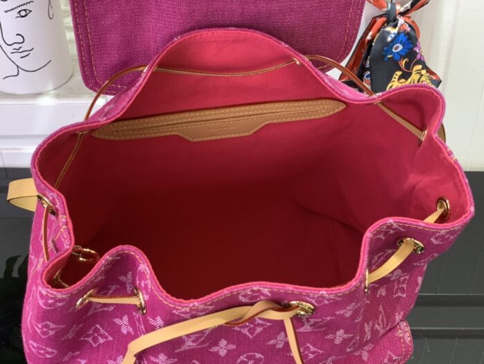 루이비통 빈티지 데님 백팩 M44460 자홍색 레플리카 미러급 SA급 S급 고퀄리티 최상급 하이엔드 가방 [여성] 3