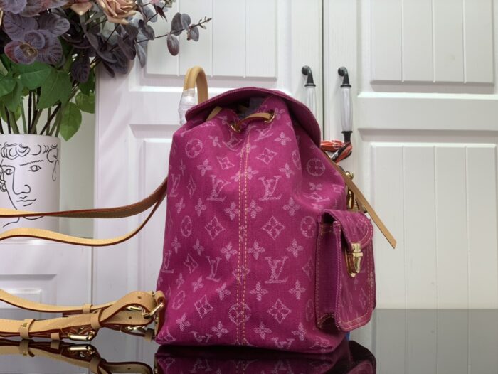 루이비통 빈티지 데님 백팩 M44460 자홍색 레플리카 미러급 SA급 S급 고퀄리티 최상급 하이엔드 가방 [여성] 4
