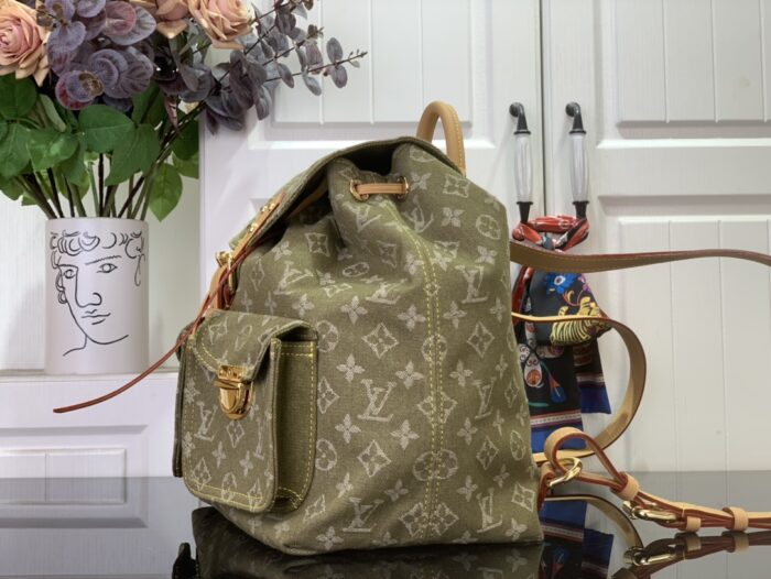 루이비통 빈티지 데님 백팩 M44460 올리브 레플리카 미러급 SA급 S급 고퀄리티 최상급 하이엔드 가방 [여성] 4