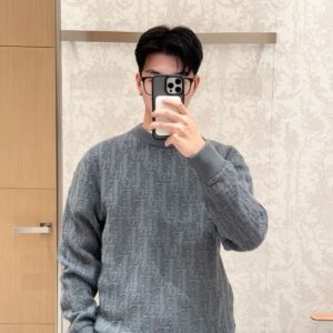 디올 오블리크 단색 니트 그레이 레플리카 미러급 SA급 S급 고퀄리티 하이엔드 최상급 의류 [남성여성공용]