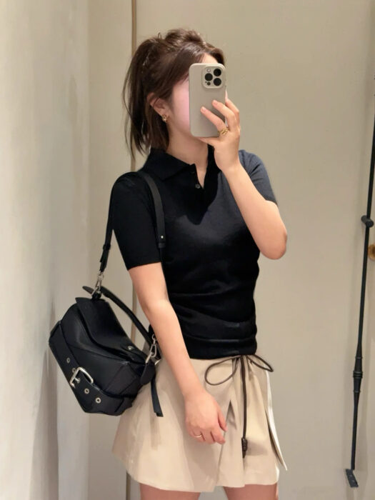 로에베 반팔 폴로 스웨터 레플리카 미러급 SA급 S급 고퀄리티 하이엔드 최상급 의류 [여성] 6