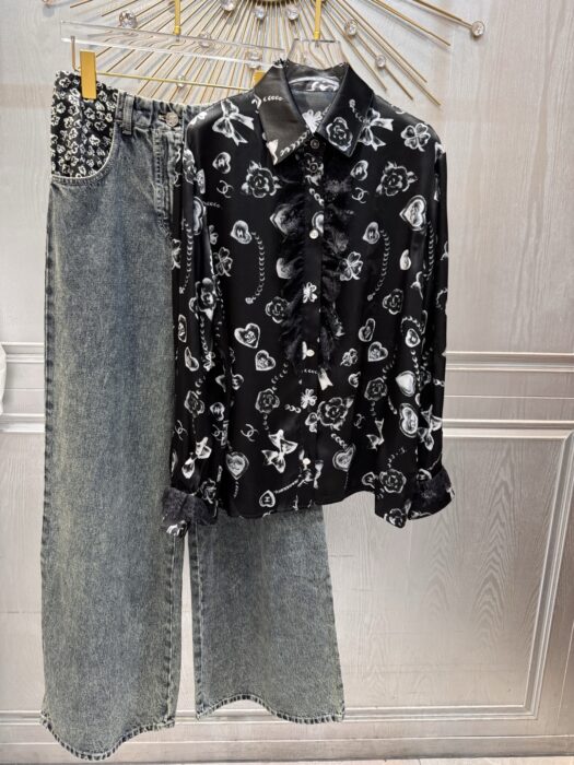 샤넬 뉴 레이스 카멜리아 러브 리본 셔츠 레플리카 미러급 SA급 S급 고퀄리티 하이엔드 최상급 의류 [여성] 5