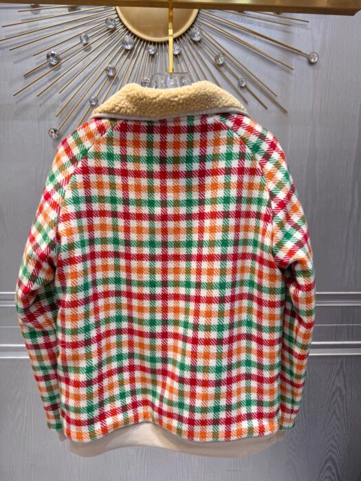미우미우 플리스 안감 체크 블루종 자켓 레플리카 미러급 SA급 S급 고퀄리티 하이엔드 최상급 의류 [여성] 3