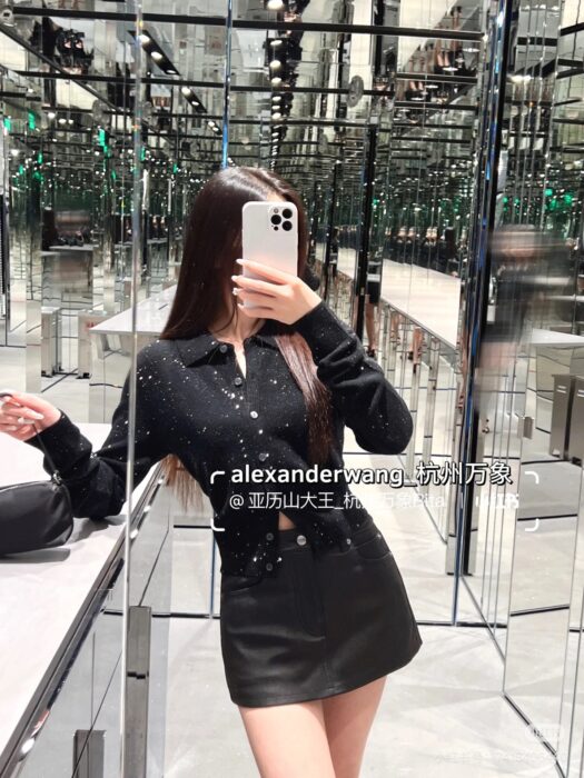 알렉산더왕 울 블렌드 핫픽스 폴로 가디건(2color) 레플리카 미러급 SA급 S급 고퀄리티 하이엔드 최상급 의류 [여성] 2