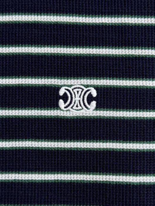 셀린느 트리오페 스트라이프 폴로 여성 카라 긴팔 티셔츠 레플리카 미러급 SA급 S급 고퀄리티 하이엔드 최상급 의류 [여성] 11