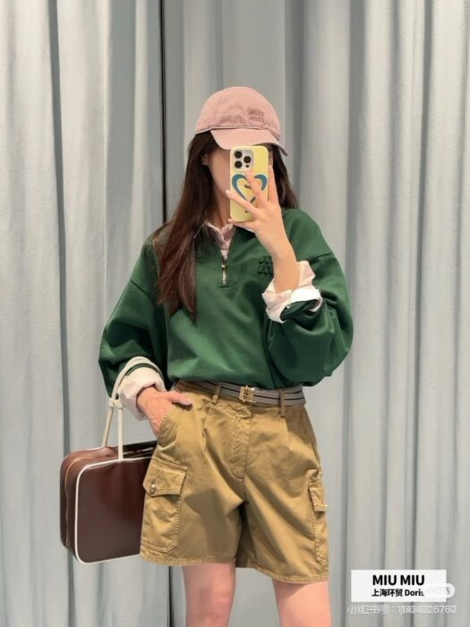 미우미우 반바지 팬츠 (아미그린) 레플리카 미러급 SA급 S급 고퀄리티 하이엔드 최상급 의류 [남성여성공용] 10