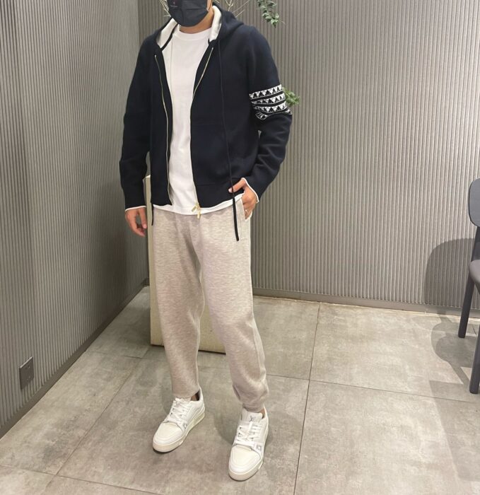 톰브라운 코튼 헥터 자카드 후드 집업 (네이비,그레이) 레플리카 미러급 SA급 S급 고퀄리티 하이엔드 최상급 의류 [남성여성공용] 12