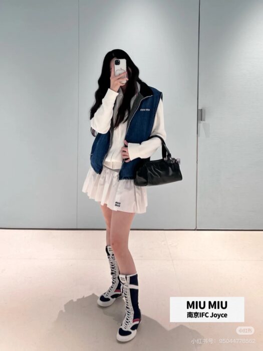 미우미우 데님 베스트 레플리카 미러급 SA급 S급 고퀄리티 하이엔드 최상급 의류 [여성] 6