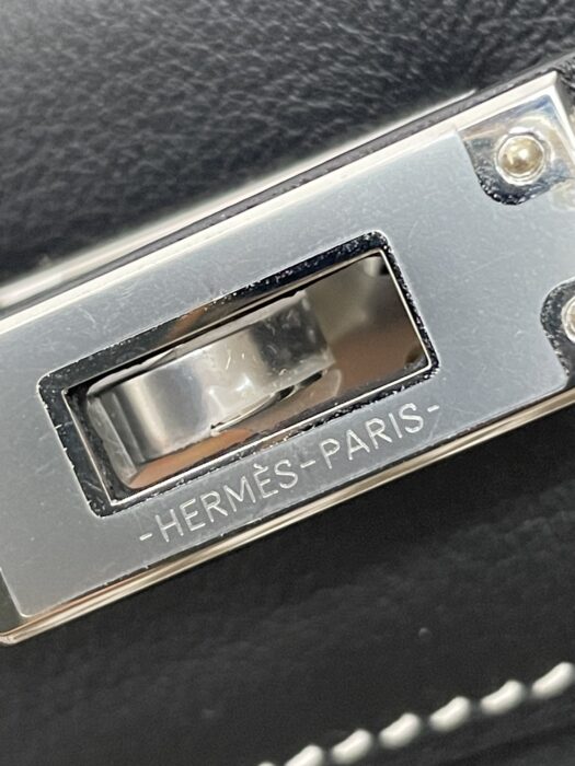 에르메스 켈리백 22 은장 코끼리 블랙 흰색 실 swift 레플리카 미러급 SA급 S급 고퀄리티 최상급 하이엔드 가방 [여성] 6