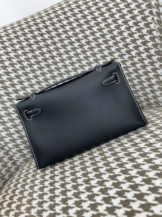 에르메스 켈리백 22 은장 코끼리 블랙 흰색 실 swift 레플리카 미러급 SA급 S급 고퀄리티 최상급 하이엔드 가방 [여성] 2