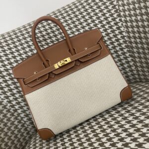 에르메스 버킨백 25 캔버스 금장 이음 sw 브라운 베이지 레플리카 미러급 SA급 S급 고퀄리티 최상급 하이엔드 가방 [여성]