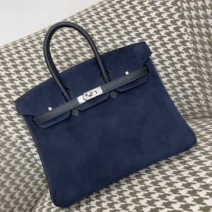 에르메스 버킨백 25 은장 네이비 스웨이드 swift 레플리카 미러급 SA급 S급 고퀄리티 최상급 하이엔드 가방 [여성]