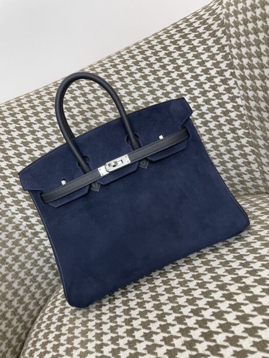 에르메스 버킨백 25 은장 네이비 스웨이드 swift 레플리카 미러급 SA급 S급 고퀄리티 최상급 하이엔드 가방 [여성]