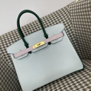 에르메스 버킨백 30 회백색 금장 산양가죽 배색 레플리카 미러급 SA급 S급 고퀄리티 최상급 하이엔드 가방 [여성]