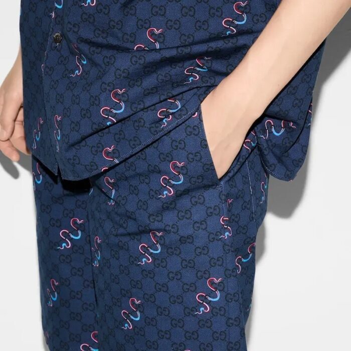 구찌 프린트 코튼 립스톱 쇼츠 레플리카 미러급 SA급 S급 고퀄리티 하이엔드 최상급 의류 [남성여성공용] 11