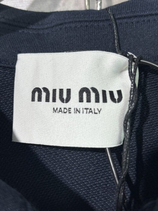 미우미우 반지퍼 칼라 넥 배색 맨투맨 네이비 레플리카 미러급 SA급 S급 고퀄리티 하이엔드 최상급 의류 [남성여성공용] 18