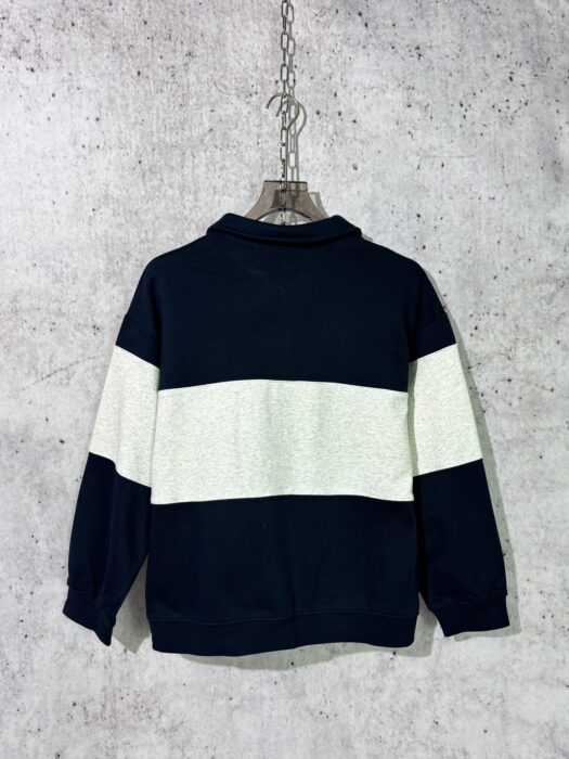 미우미우 반지퍼 칼라 넥 배색 맨투맨 네이비 레플리카 미러급 SA급 S급 고퀄리티 하이엔드 최상급 의류 [남성여성공용] 8