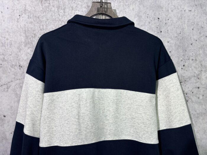 미우미우 반지퍼 칼라 넥 배색 맨투맨 네이비 레플리카 미러급 SA급 S급 고퀄리티 하이엔드 최상급 의류 [남성여성공용] 10