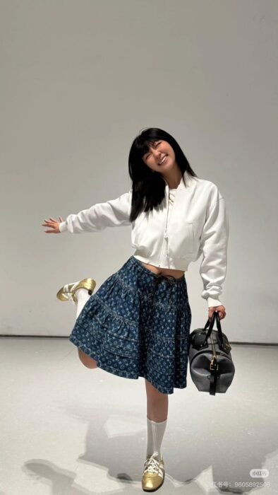 루이비통 모노그램 데님 티어드 스커트 레플리카 미러급 SA급 S급 고퀄리티 하이엔드 최상급 의류 [여성] 7