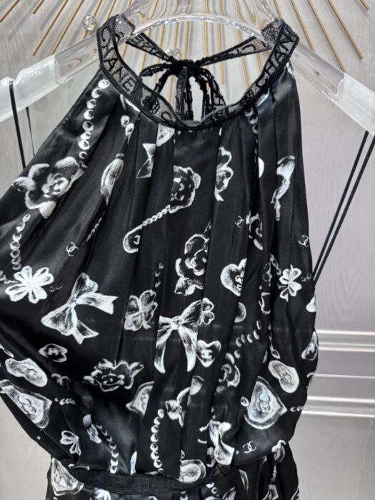 샤넬 프린트 실크 새틴 드레스 레플리카 미러급 SA급 S급 고퀄리티 하이엔드 최상급 의류 [여성] 3