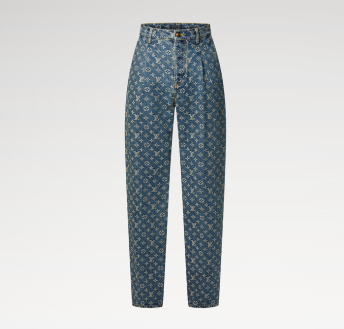 루이비통 모노그램 데님 테일러드 팬츠 1AGIUW 레플리카 미러급 SA급 S급 고퀄리티 하이엔드 최상급 의류 [남성여성공용] 3