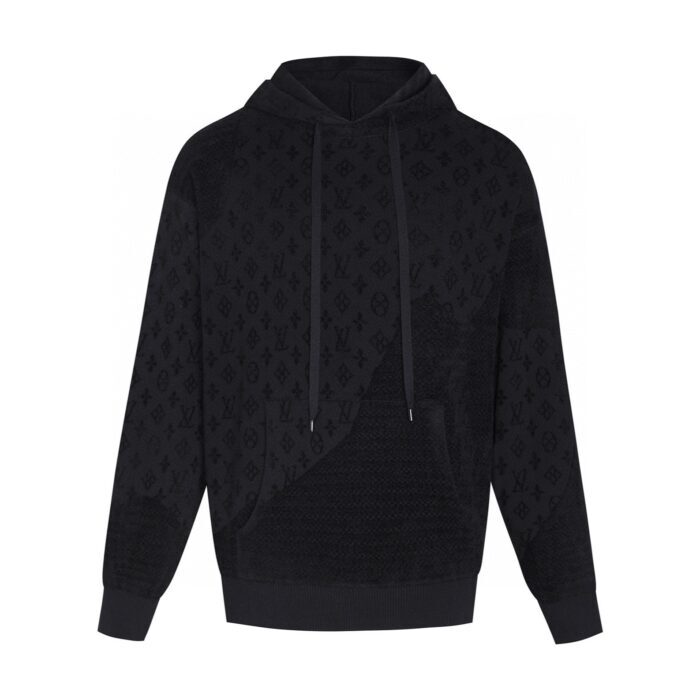 루이비통 올 오버 로고 후드티 블랙 레플리카 미러급 SA급 S급 고퀄리티 하이엔드 최상급 의류 [남성여성공용] 3