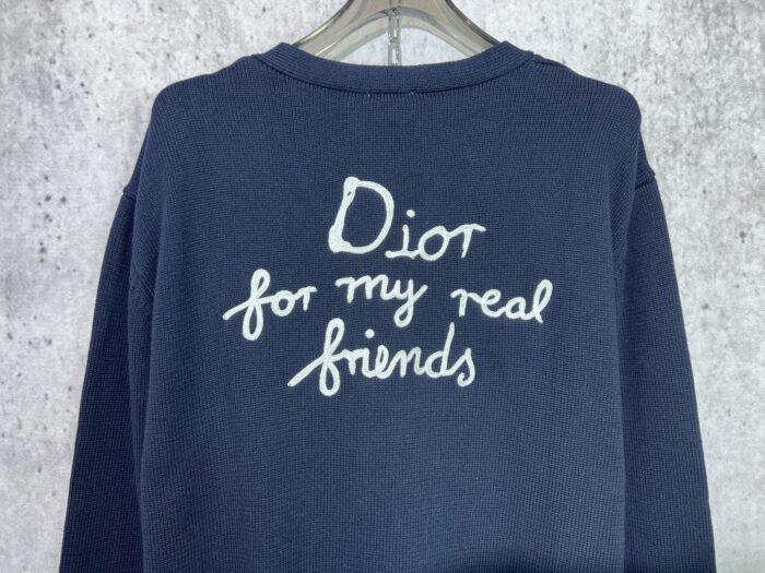 디올 모노그램 자수 가디건 네이비 레플리카 미러급 SA급 S급 고퀄리티 하이엔드 최상급 의류 [남성여성공용] 5