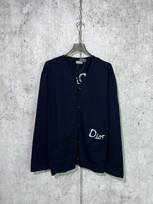 디올 모노그램 자수 가디건 네이비 레플리카 미러급 SA급 S급 고퀄리티 하이엔드 최상급 의류 [남성여성공용] 2