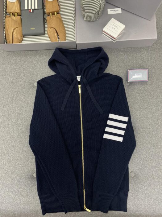 톰브라운 리넨 코튼 4-바 릴렉스 핏 집업 후디 레플리카 미러급 SA급 S급 고퀄리티 하이엔드 최상급 의류 [남성여성공용] 24